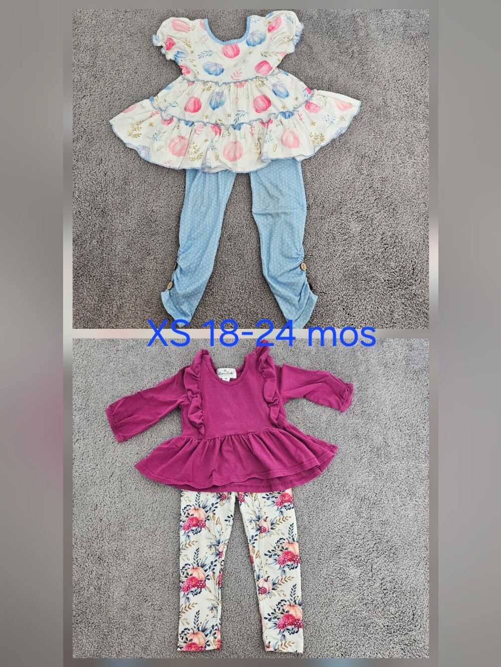 Marie Nicole Toddler Girls 18-24 Mos Vibrant Fall Pants Outfits